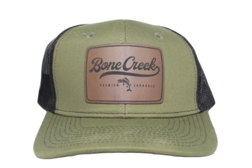Bone Creek Leather Patch Cap