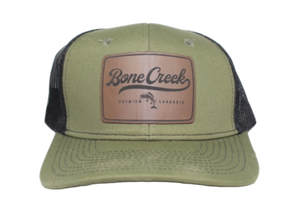 Bone Creek Leather Patch Cap